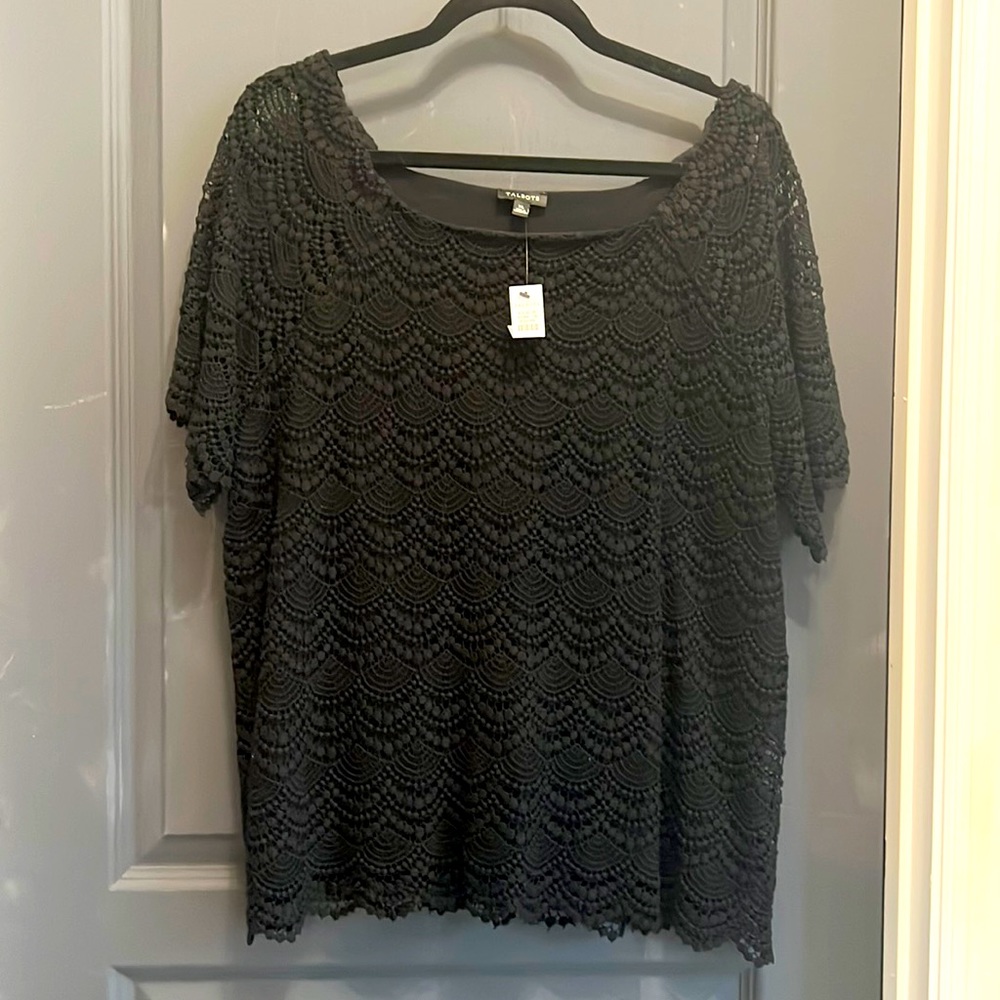 Talbots NWT black top